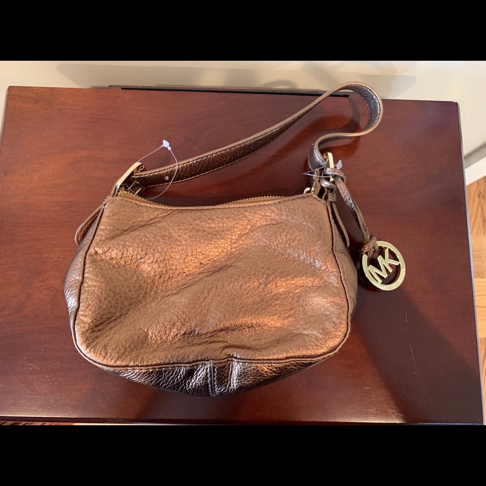 Michael Kors NWOT Gold mini purse